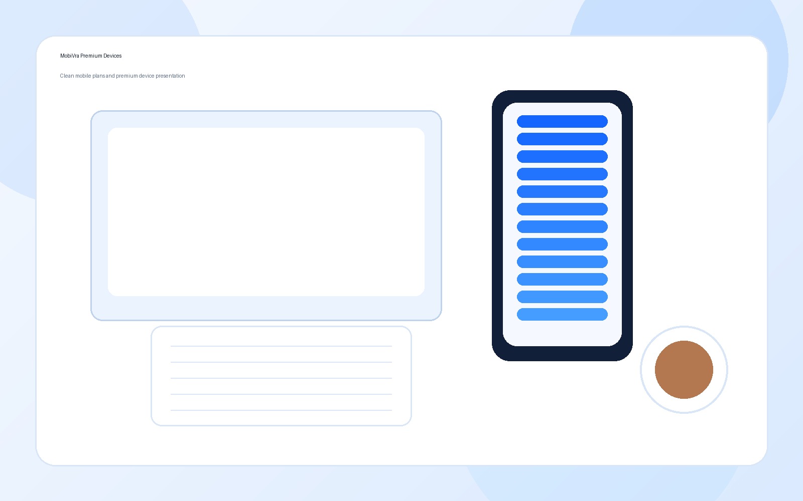Smartphone and technology desk visual